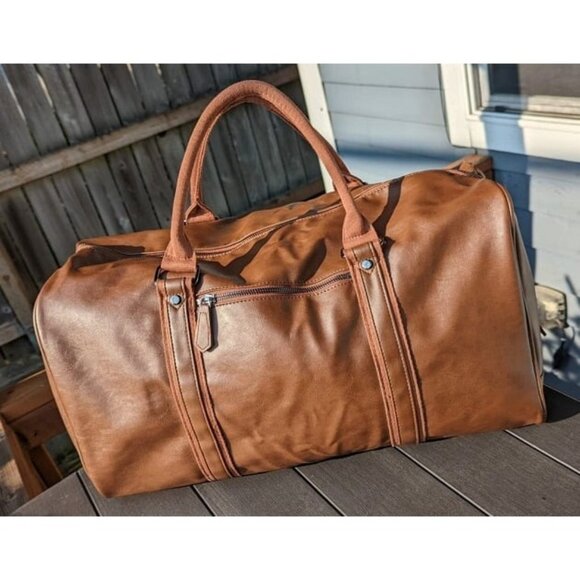 New Oversized Duffle Travel Bag Waterproof Leather Weekend Bag Large Carry On